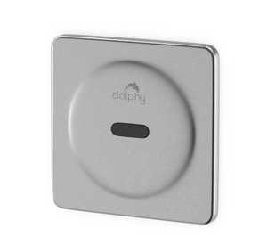 Silver automatic urinal flusher with sensor